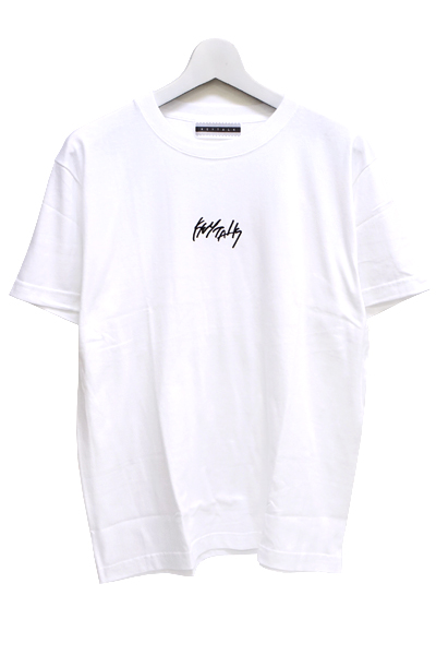 KEYTALK シンプルロゴ刺繍Tシャツ ホワイト / ロックファッション