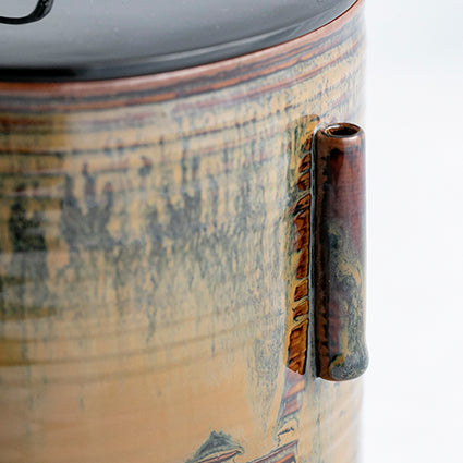 高取管耳付水指 – 高取焼本家味楽窯オンラインショップ