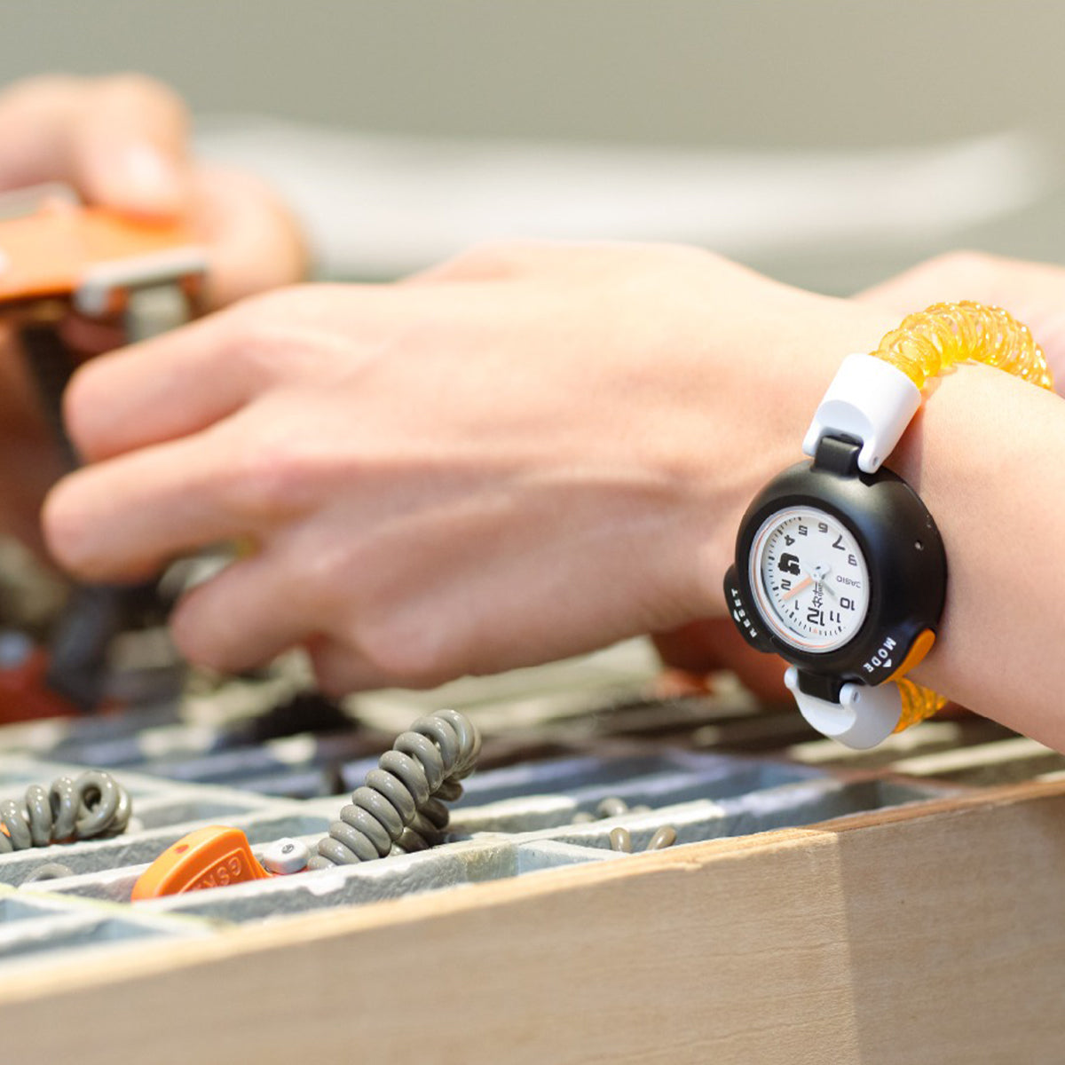 サウナ専用 腕時計 サ時計 SAN-100H-7BJR ホワイト カシオ サ時計