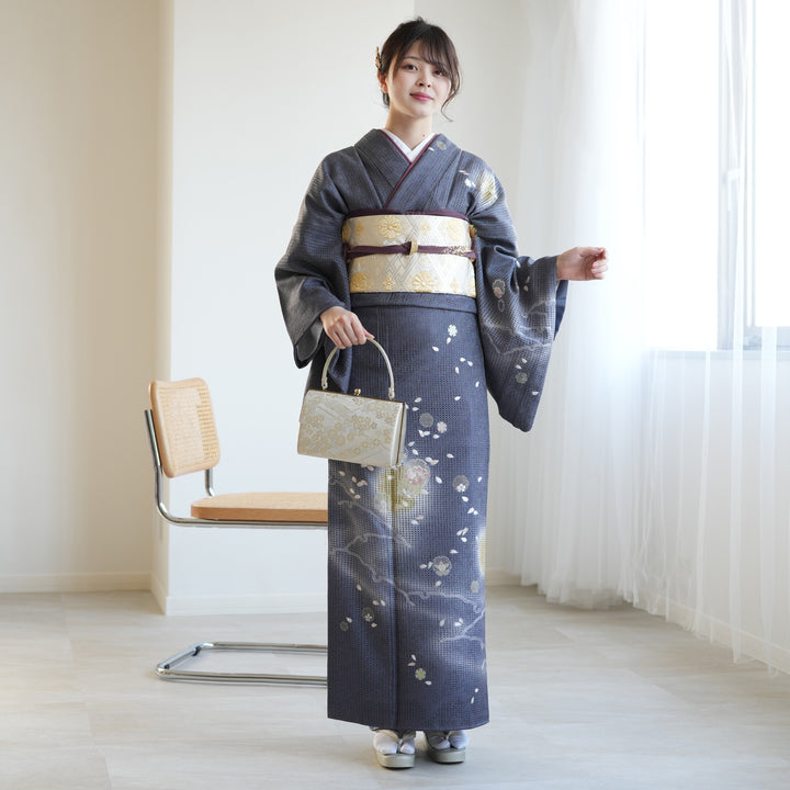 訪問着 セット 正絹 作家物 正絹 訪問着 宝尽くし 訪問着 レンタル
