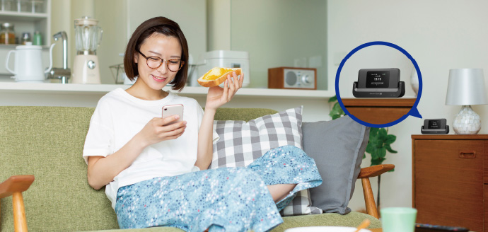 Speed Wi‑Fi DOCK 5G 01｜家でも外でも高速Wi‑Fi【UQ WiMAX】