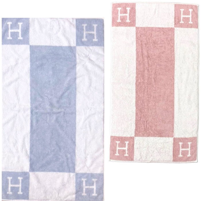 楽天市場】【新品】エルメス HERMES 大判 バスタオル タオルケット