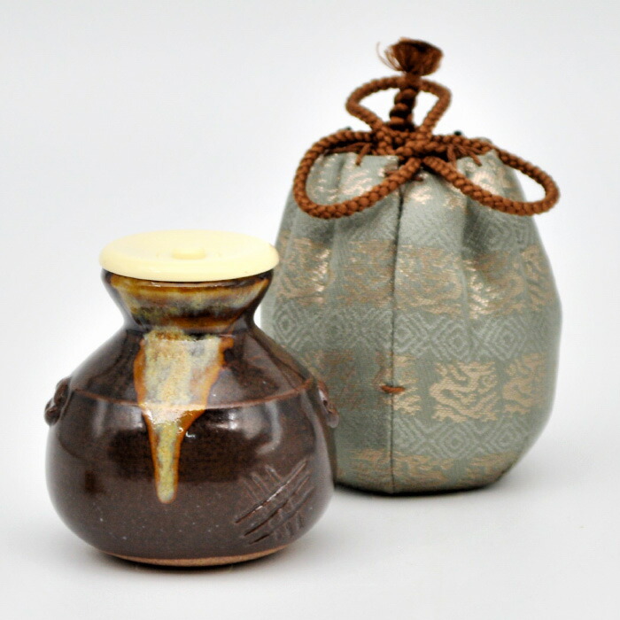 楽天市場】【茶道具】茶入 中興名物 翁手 陶若窯作 ラクト蓋 桐箱入り