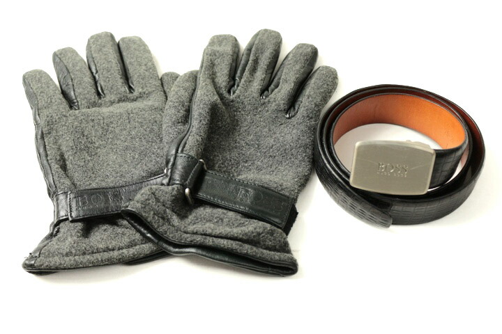 楽天市場】ヒューゴボス HUGO BOSS 手袋 グローブ レザー メンズ