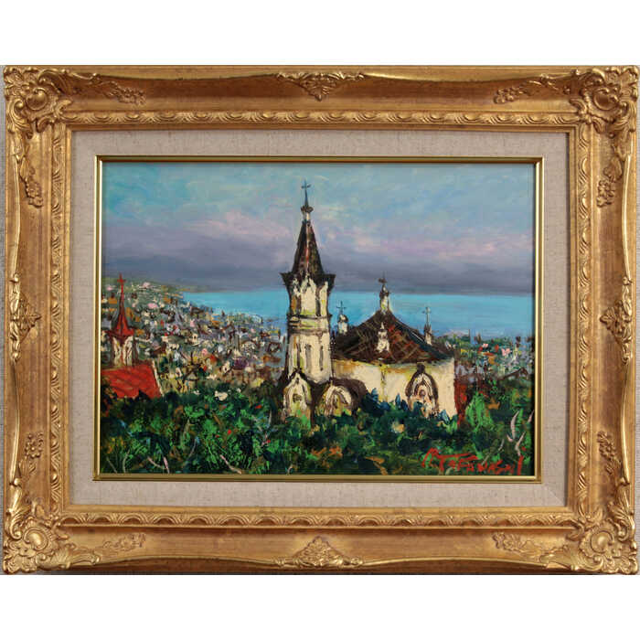 絵画 油彩画 北海道道庁 水口新一 額装【再値下げ】 【公式通販】