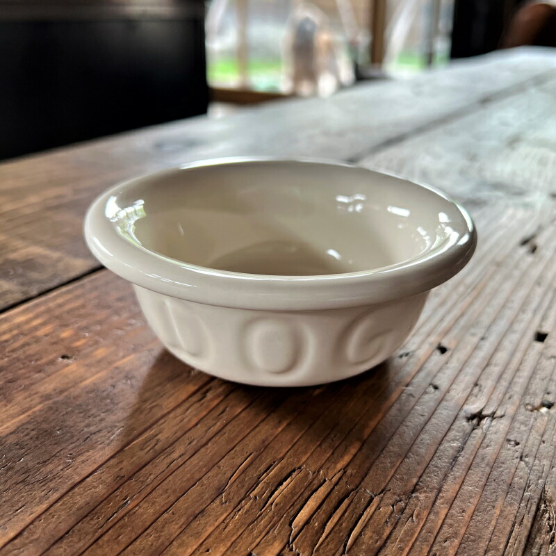楽天市場】BAUER POTTERY Dog Bowl SサイズShiitakeシイタケ(犬用食器