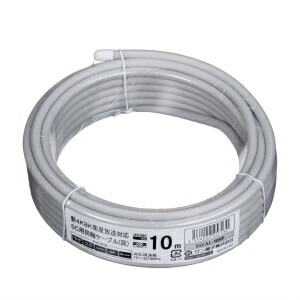 楽天市場】富士電線 衛星放送受信屋内用同軸ケーブル 黒色 100m巻き S