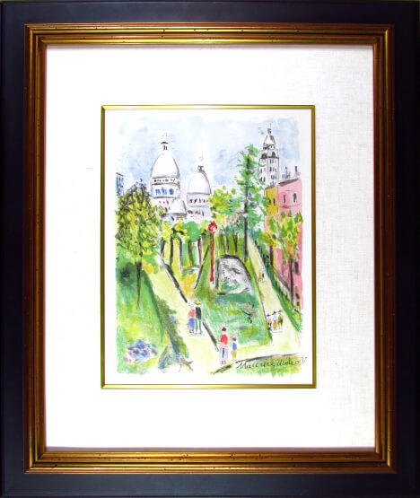 シャガール リトグラフ 「私の村の家」 シャガール リトグラフ 「私の