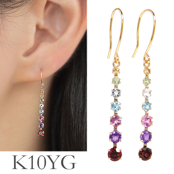 楽天市場】コンビ フープ スナップ ピアス バイカラー K10YG×WG 10k 10