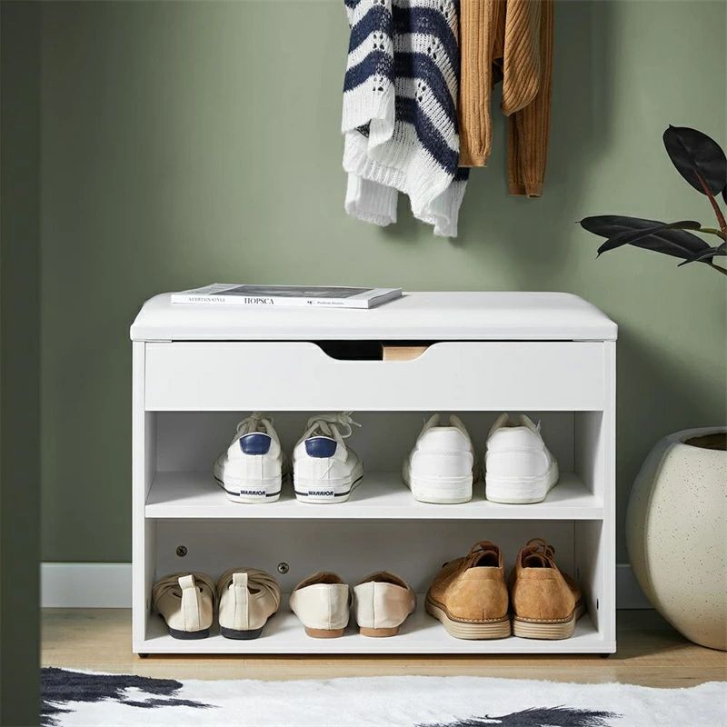 楽天市場】【鏡タイプ】下駄箱3段 シューズラック 玄関収納 ひとり