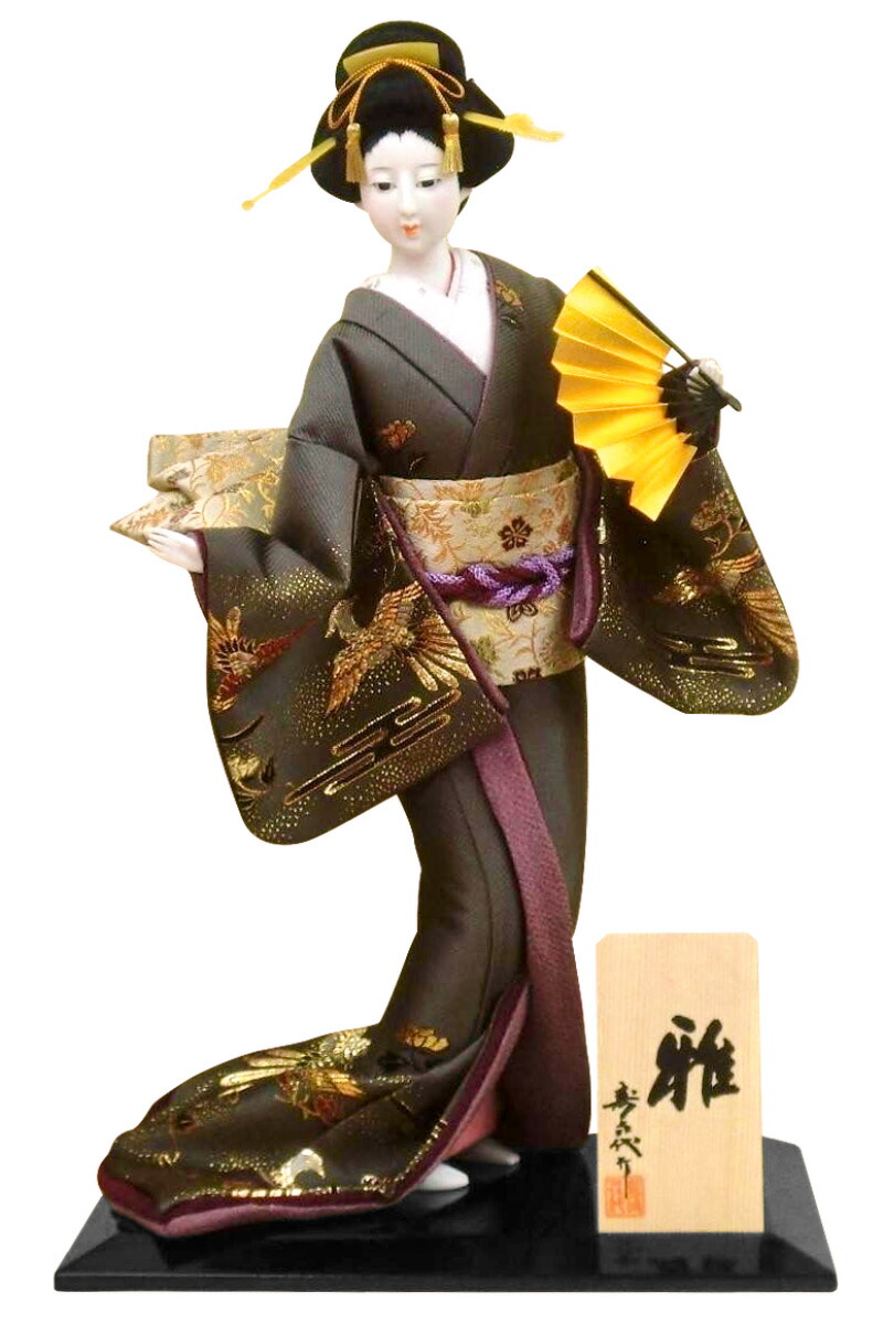 楽天市場】日本人形 尾山人形 人形単品 寿喜代作 雅 金らん 10号