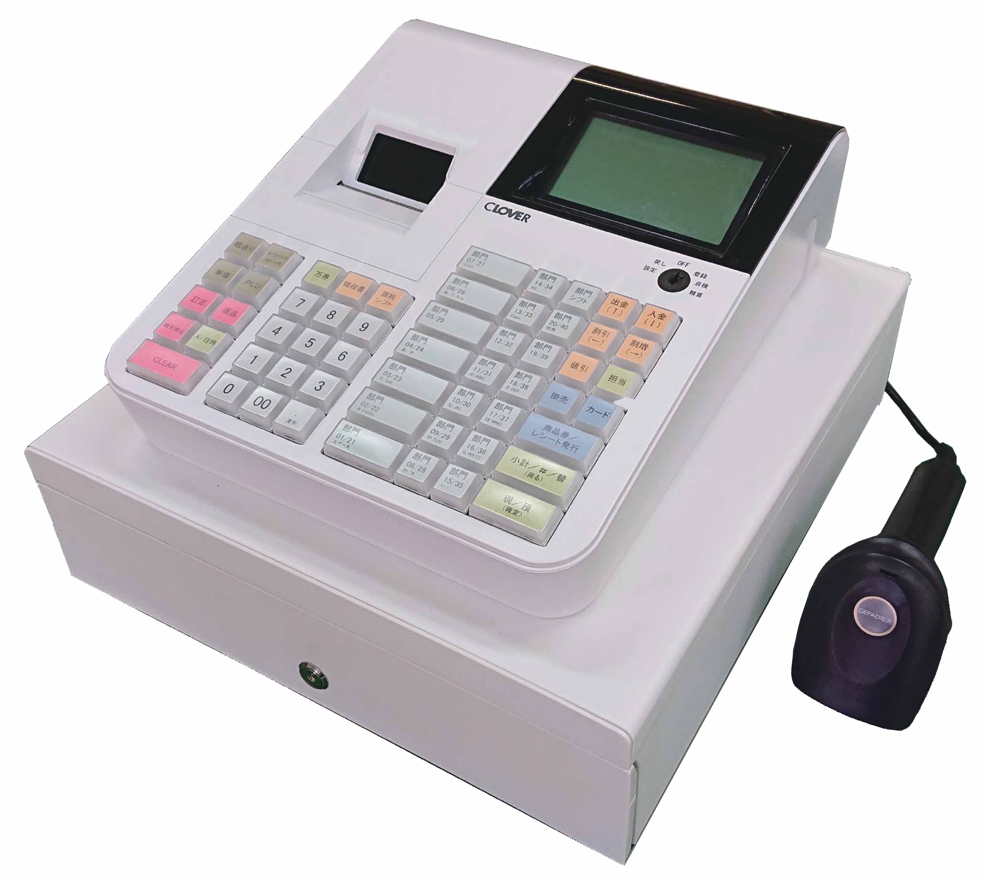 楽天市場】レジスター クローバー電子 JET-680 感熱紙タイプ バー