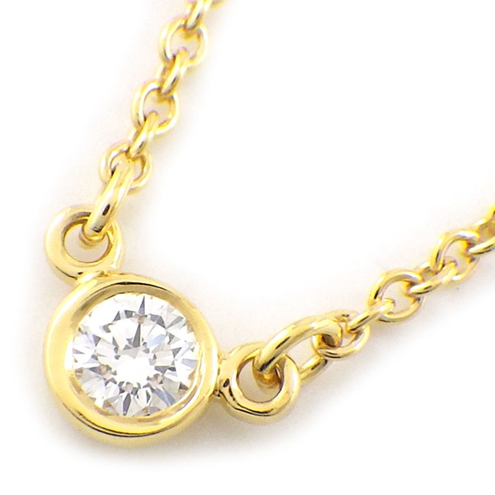 楽天市場】ティファニー ダイヤモンド バイザヤード ネックレス K18