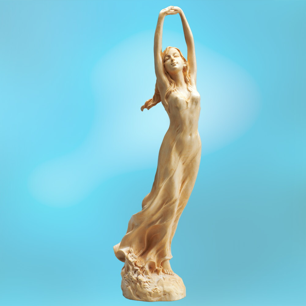 楽天市場】ブロンズ 女性 銅像 『 ティップトゥー 』 人形 彫刻家