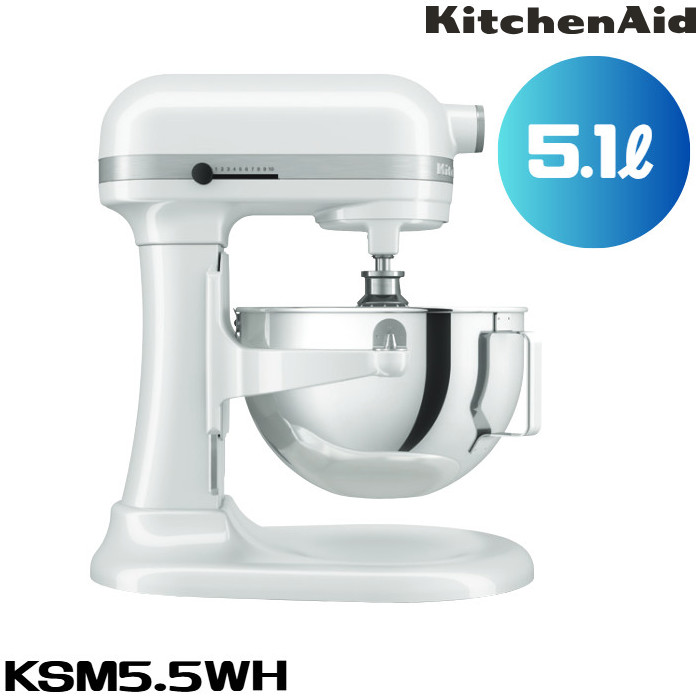 楽天市場】KitchenAid キッチンエイド スタンドミキサー KSM5.5WH