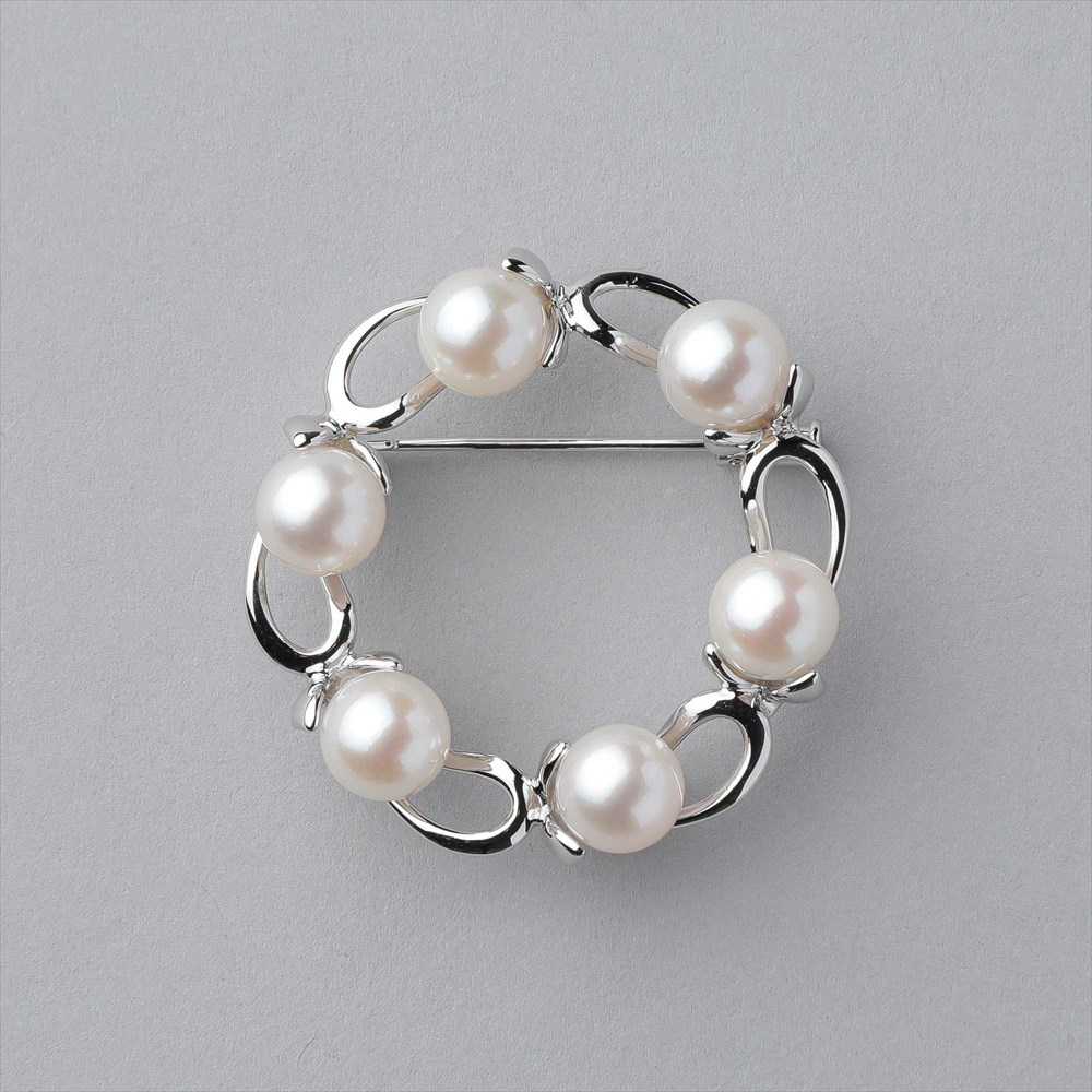 楽天市場】あこや真珠 ブローチ 7.5-8.0mm SV925 パール 普段使い