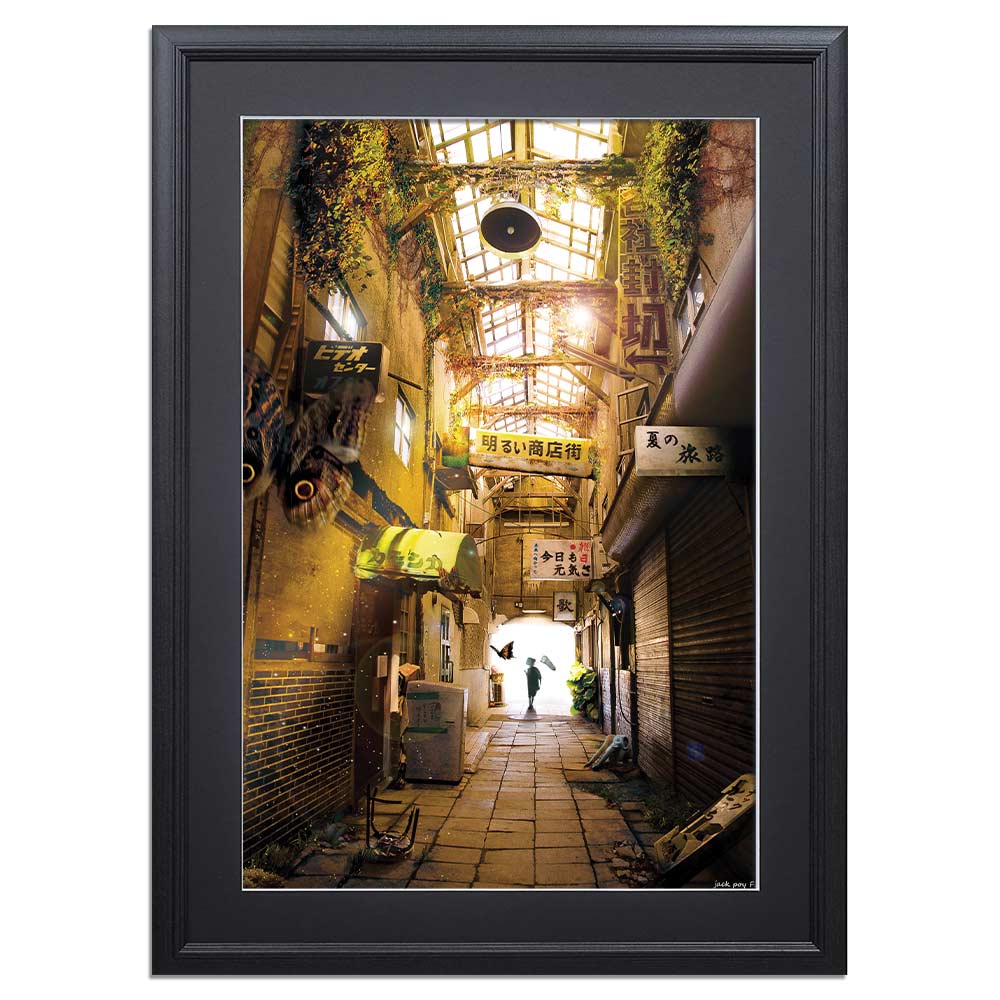 楽天市場】【楽天ランキング1位獲得】アートポスター「赤い路地裏と