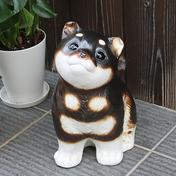 楽天市場】信楽焼 黒柴犬 黒豆柴 おすわり 置物 陶器 柴犬 可愛い 雑貨