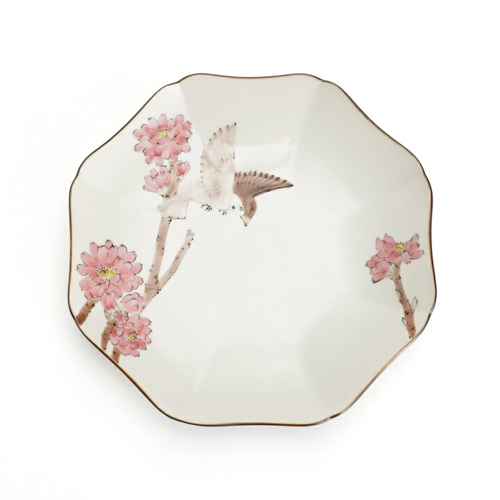 雀と桜の九谷焼花入 雀と桜の九谷焼花入 雀と桜の九谷焼花入 雀と桜の