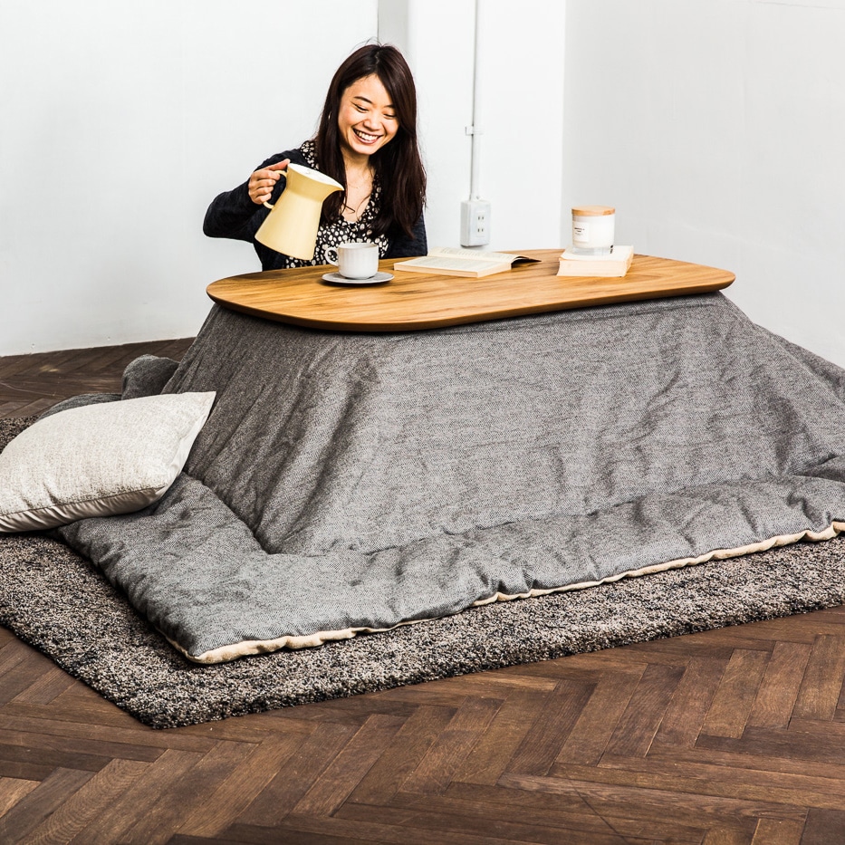 ラスモ コタツテーブル(クルミ) | ニチビウッドワークス(Nichibi