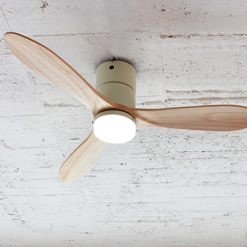 MODERN LED シーリングファン real wood(昼白色) (カラーホワイト