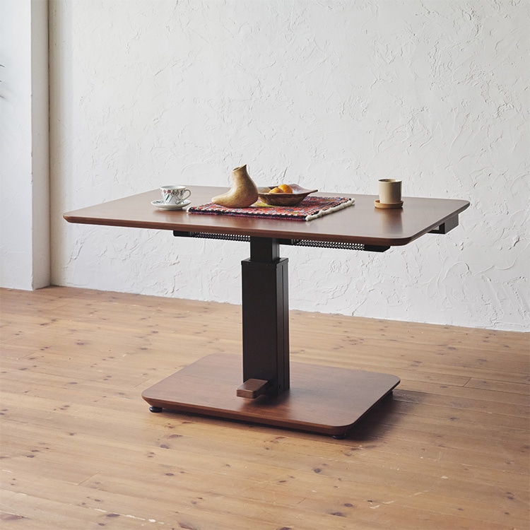 昇降式 ダイニングコタツテーブル ゼニス(布団レスタイプ) (樹種オーク