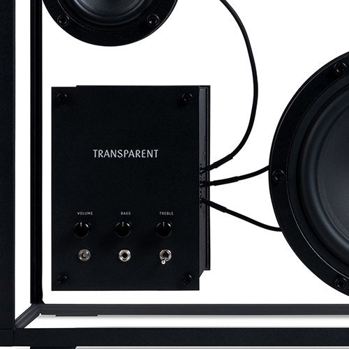 TRANSPARENT SPEAKER ブラック/レッド W431×H333mm - YAMAGIWA OnlineStore