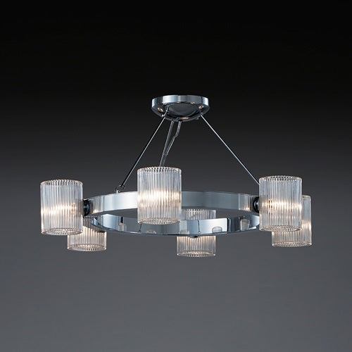 FLARE 6灯 クローム/クリア Φ700mm - YAMAGIWA OnlineStore