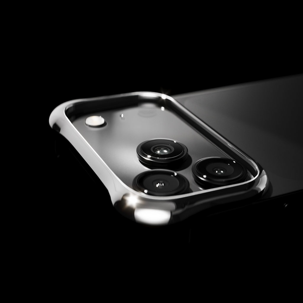 iPhone 17 Pro / Max ケース アルミ バンパー アルミ・グラファイト