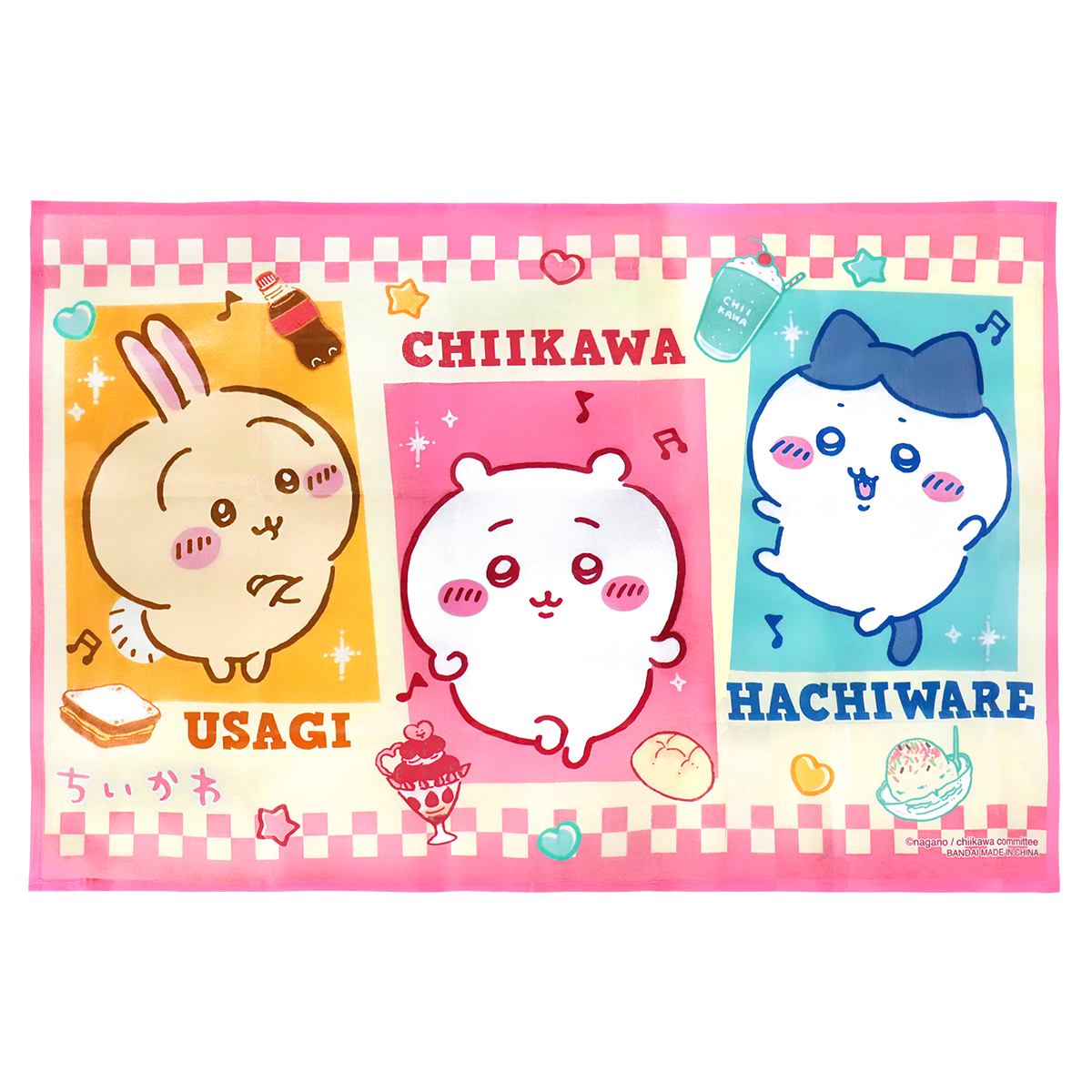 レジャーシート ちいかわ 60×90cm キッズ 子供 遠足 一人用 1人用