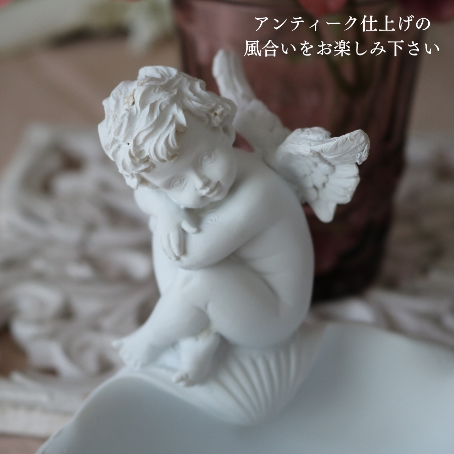 天使 置物 オブジェ 小物入れ 雑貨 妖精 人形 グッズ トレイ トレー