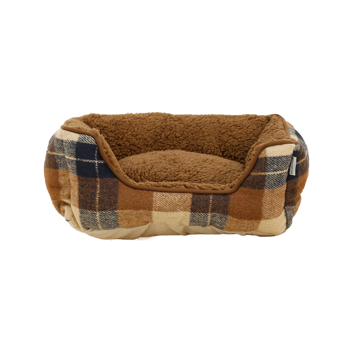 チェック柄 スクエア ペットベッド Mサイズ 55×45cm 小型犬 中型犬