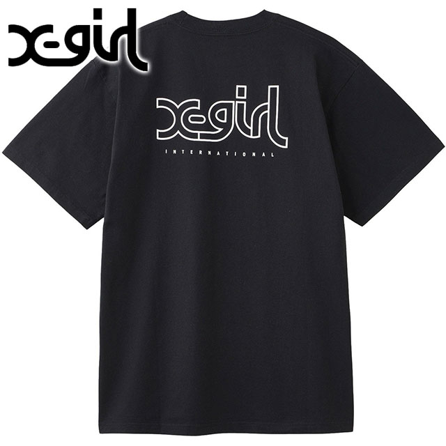 X-girl（エックスガール） ミルズロゴショートスリーブTシャツ