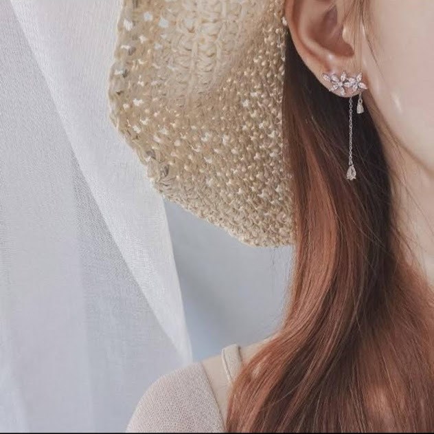 ピアス レディース シルバーピアス ロングピアス 2wayピアス