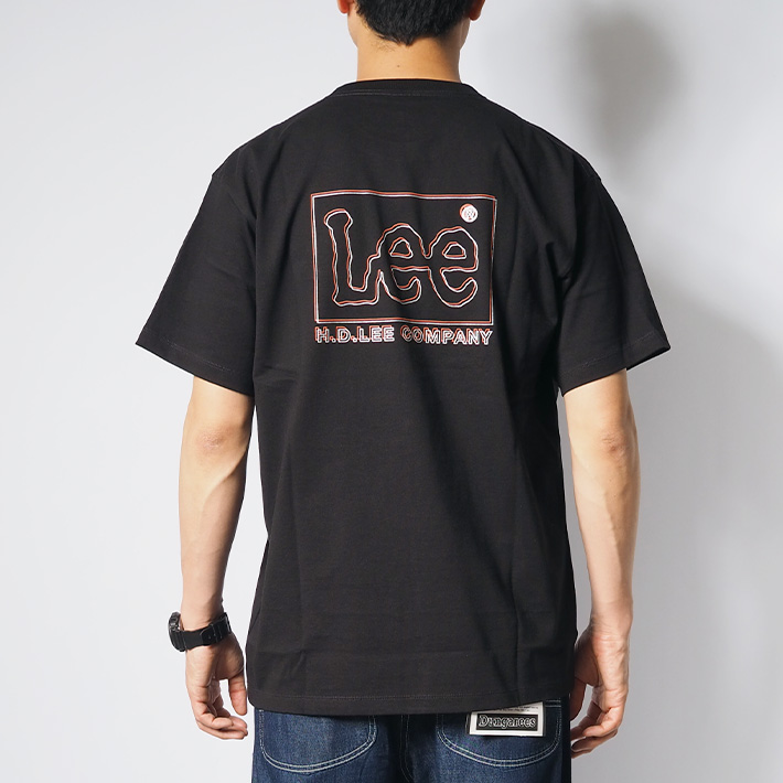 Lee（リー） セール Tシャツ 半袖 バックプリント ツートーン ロゴ