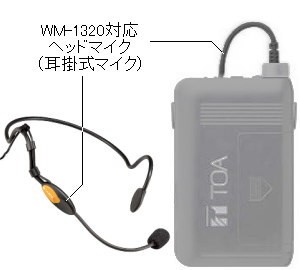 TOA製 WM−1320用 ピンマイク部分保守パーツ 3．5φ2P