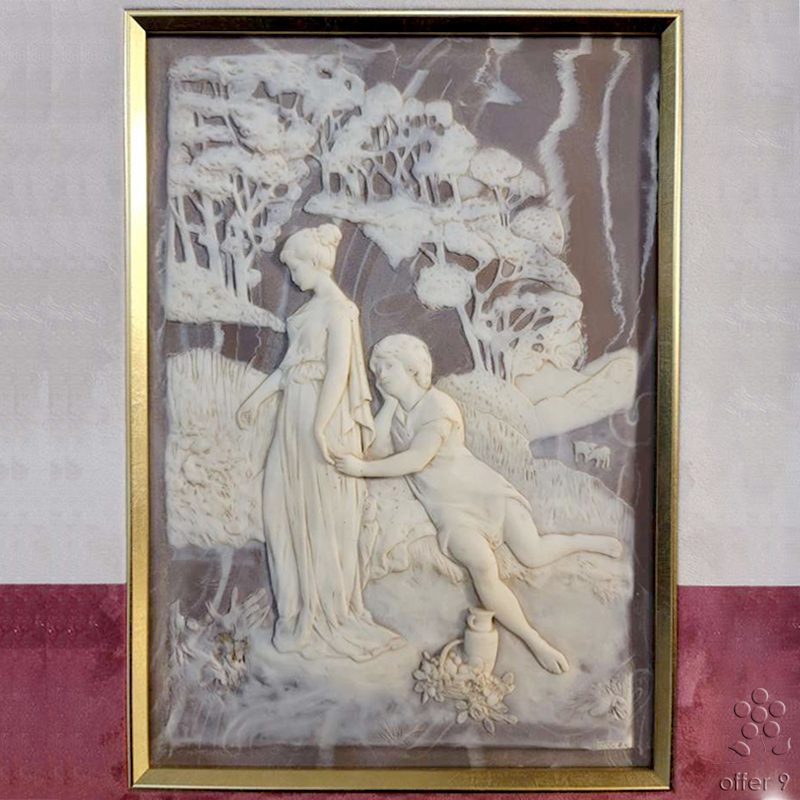 1点もの】アンティーク インコレイストーン カメオアート インテリア