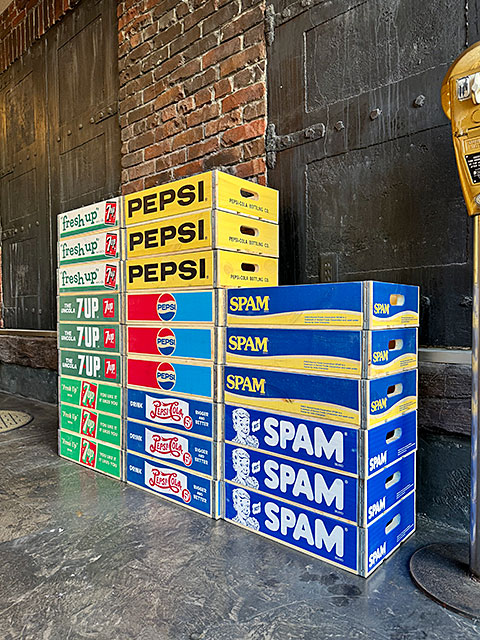 7UP セブンアップ ウッドクレート ソーダ木箱 （グリーン） 単品