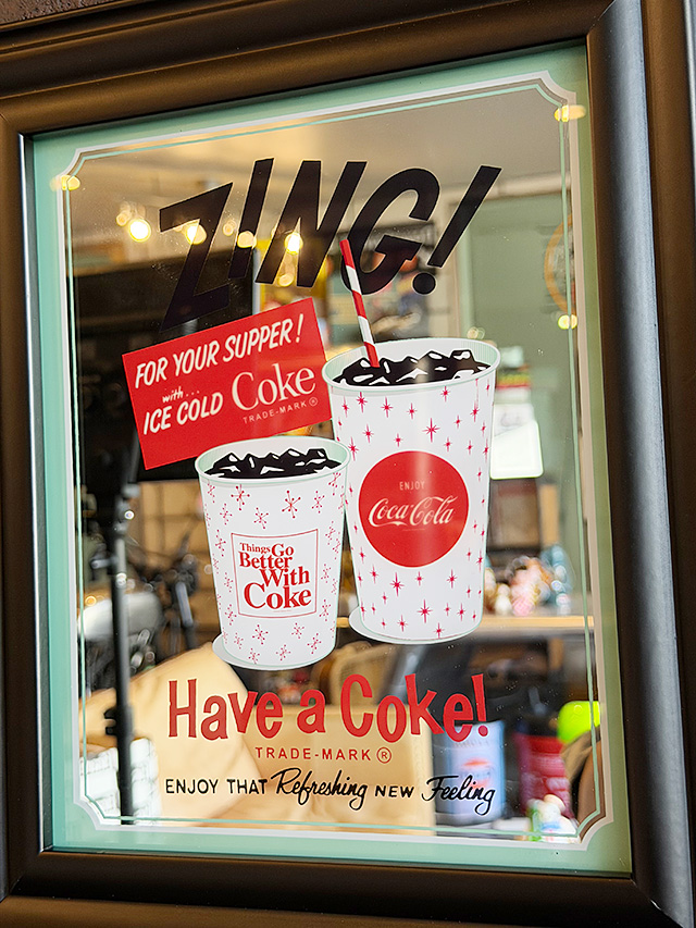 Coca Cola（コカコーラ） ヴィンテージミラーサイン （ZING