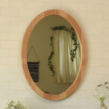 鏡 壁掛け ウォールミラー オーバル 楕円 L おしゃれ アンティーク 丸