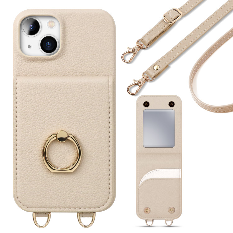 ZENIX DESIGN TECH iPhone15 ケース ショルダー ミラー付き iphone14