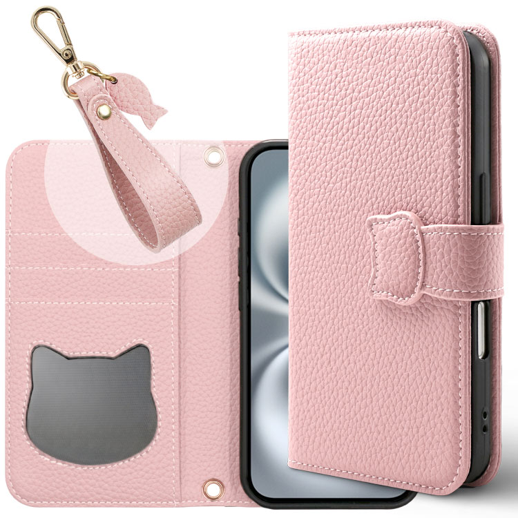 ZENIX DESIGN TECH 猫耳 iPhone17 ケース 手帳型 iPhone Air ケース