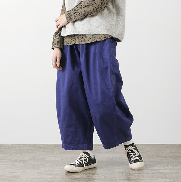 HARVESTY（ハーベスティ） コットンチノ サーカスパンツ / メンズ