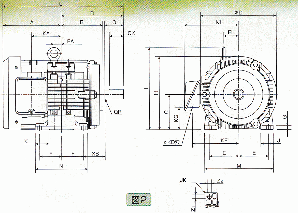 東芝 IKH3-FBKA21E-4P-0.75kw 200V 三相モータ (プレミアムゴールド