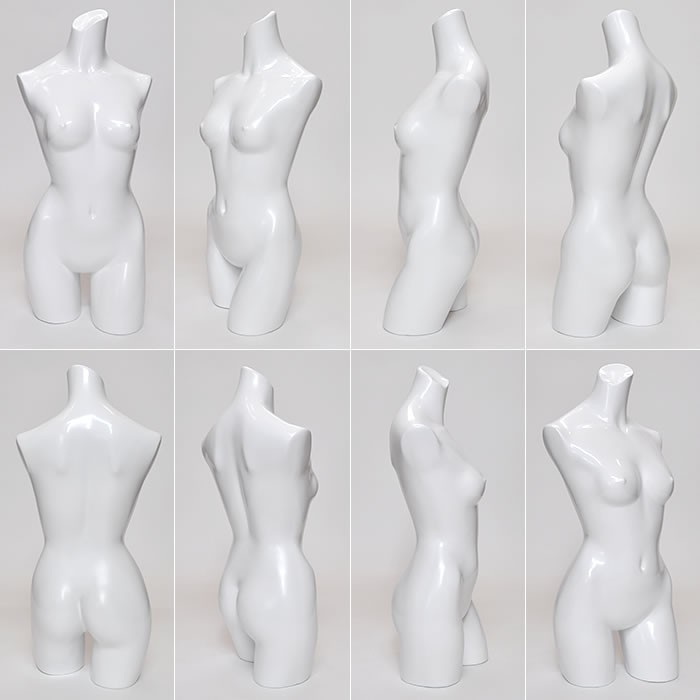 卓上トルソー レディース 7号 マネキン 上半身 カラー5色 ST149