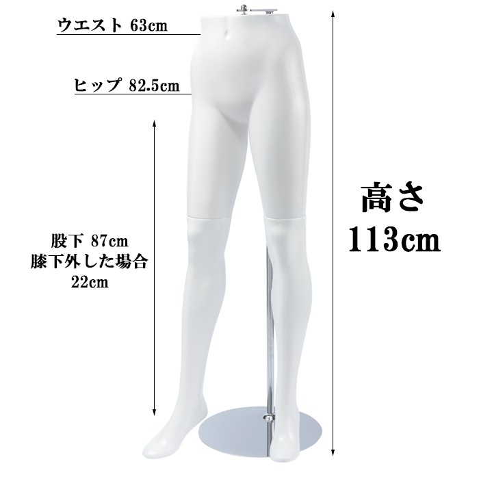 パンツトルソー 下半身ボディ レディース ハンギングスタンド付き