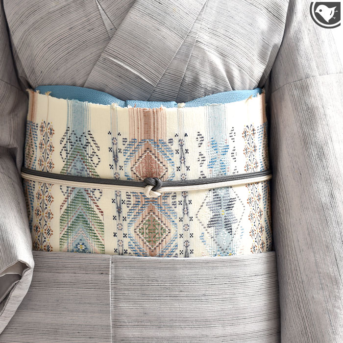 読谷山花織 九寸名古屋帯 上質カジュアルな一本◇本場琉球花織 読谷山