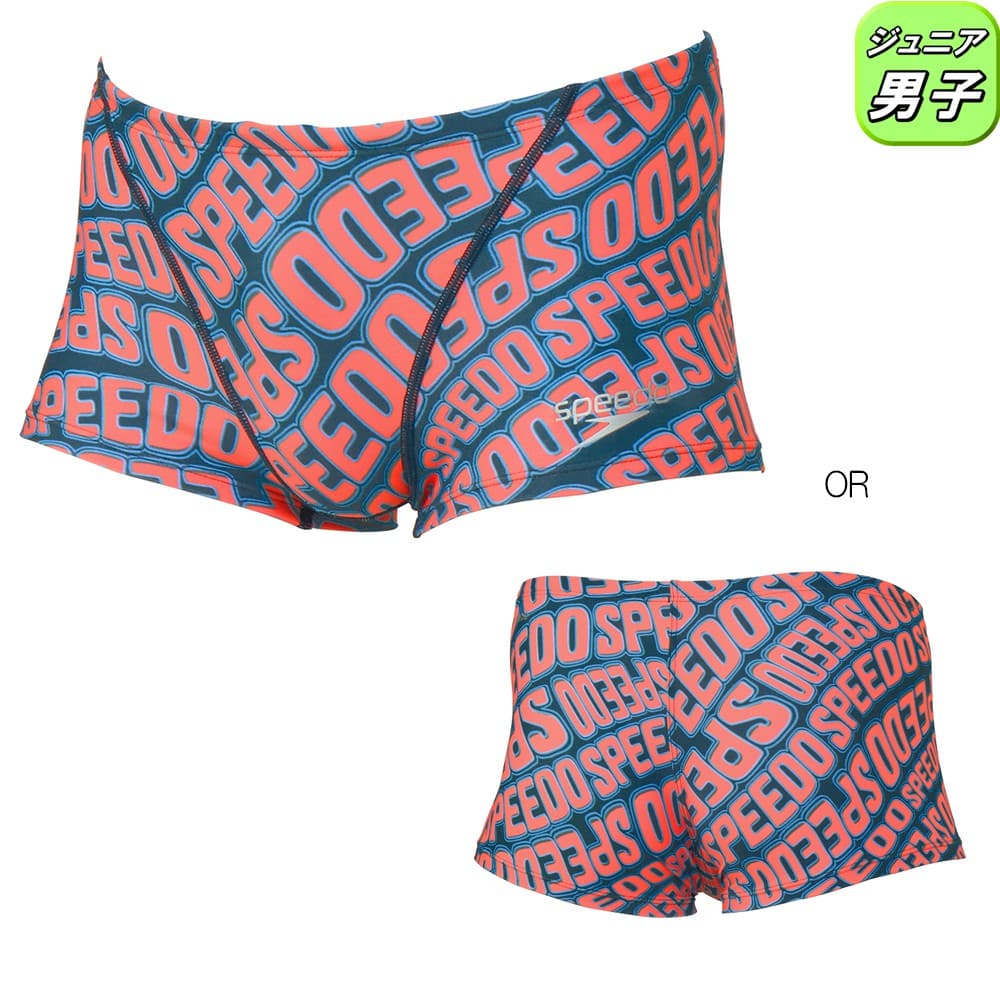 speedo（スピード） 競泳水着 練習用水着 ジュニア男子 ウェーブロゴ