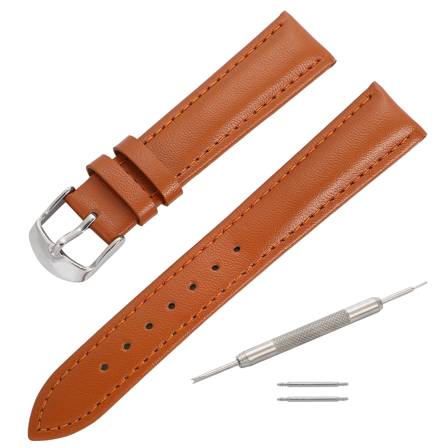 14mm フランクミュラー 純正 オレンジ ストラップ レッドブラウン