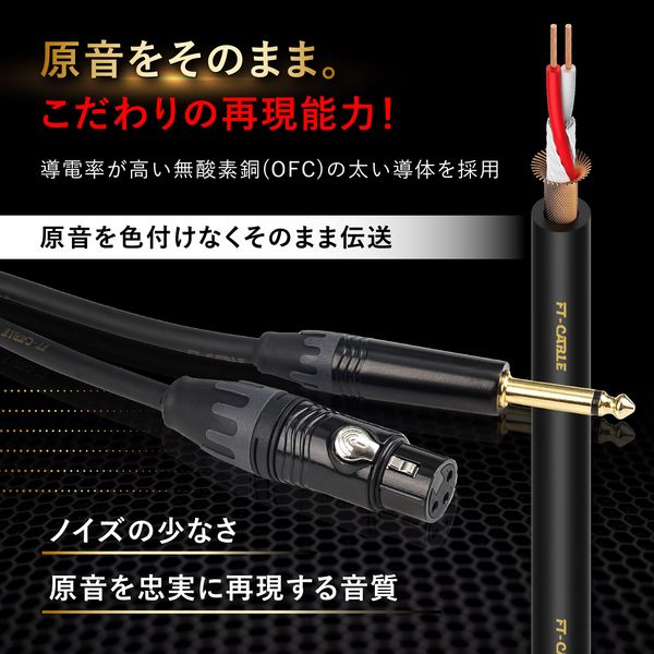 FTーCABLE マイクケーブル マイクコード 20m XLR-XLR ヒビノ FT-CABLE